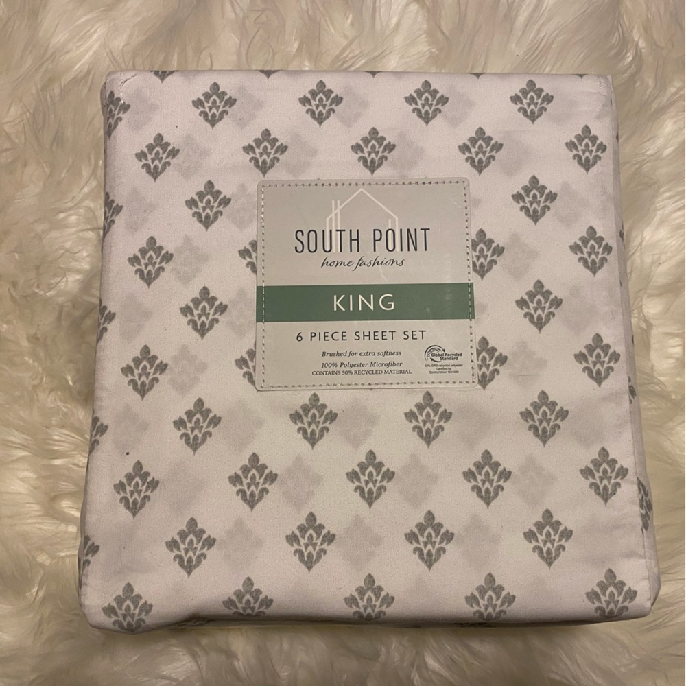 6 piece sheet set KING